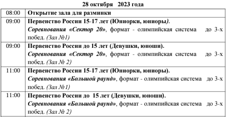 Дартс - Ижевск до 15 лет 15-17 лет - программа2