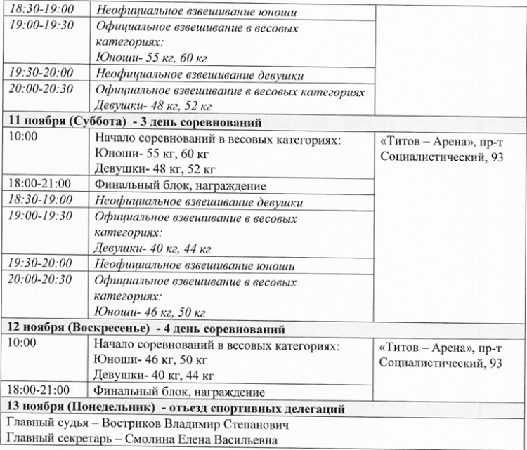 Дзюдо - Барнаул до 18 лет - программа2