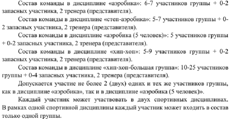 Фитнес-аэробика - Москва 2024 студенты - состав команды