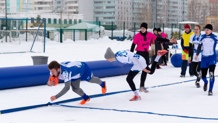 Регби на снегу - Казань 2024 - студенты - фото1
