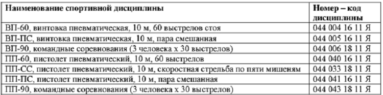 Стрельба пулевая - Казань 2024 пневматика до 19 лет - дисциплины