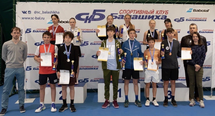 Победители и призеры первенства России по теннису среди юношей и девушек до 15 лет в парном разряде