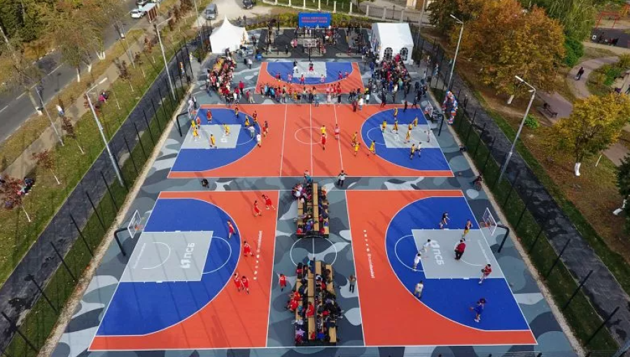 Уличный баскетбол - открытие Центра уличного баскетбола в Новокузнецке - фото12