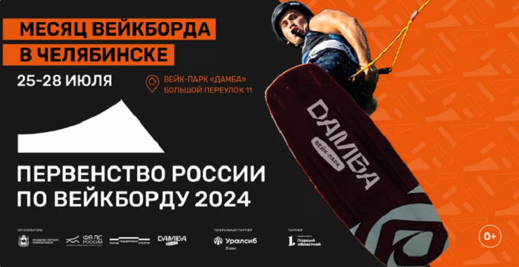 Воднолыжный спорт - Челябинск 2024 вейкборд-электротяга - баннер